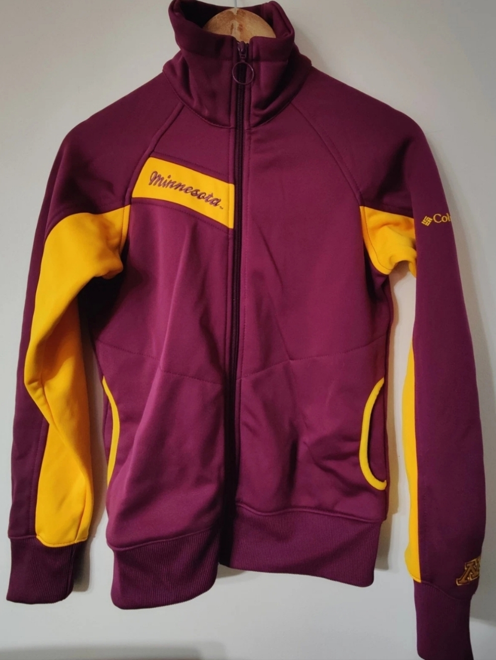 Columbia Minnesota Golden Gophers Full Zip Track Jacket Women's Small College